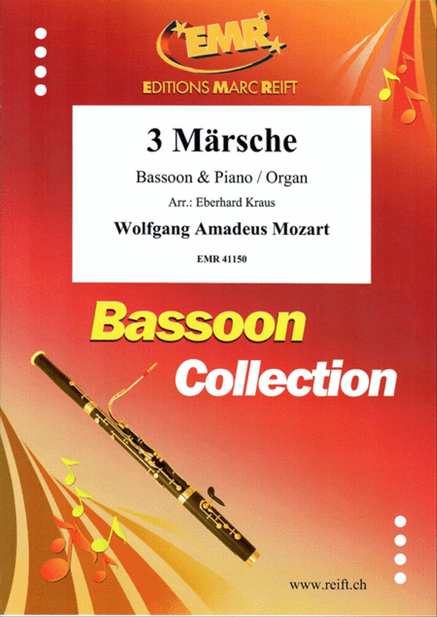 3 Marsche Bassoon Solo scores gallery preview page 1