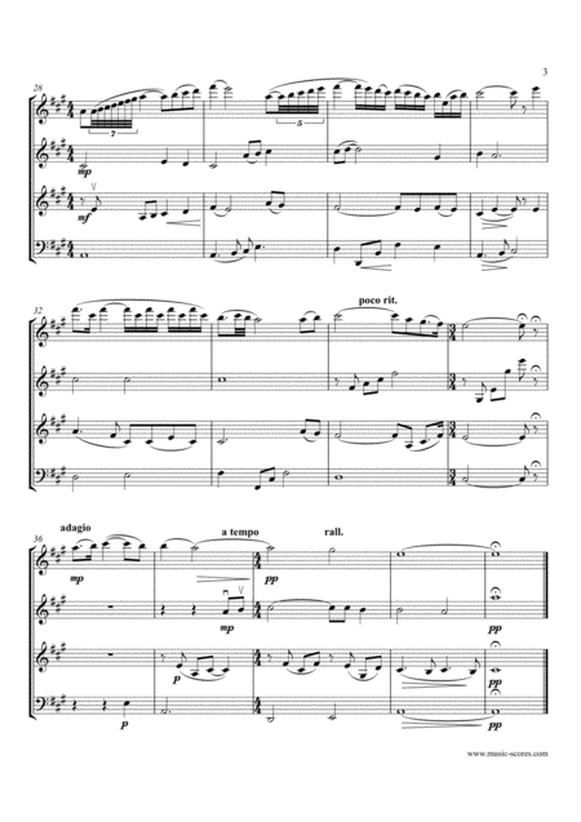 Shenandoah - 3 Violins and Cello image number null