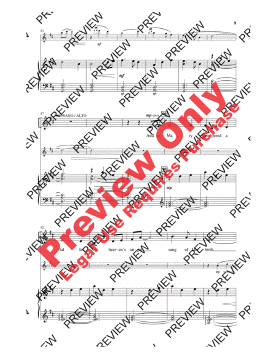 Celtic Christmas Lullaby 4-Part scores gallery preview page 9