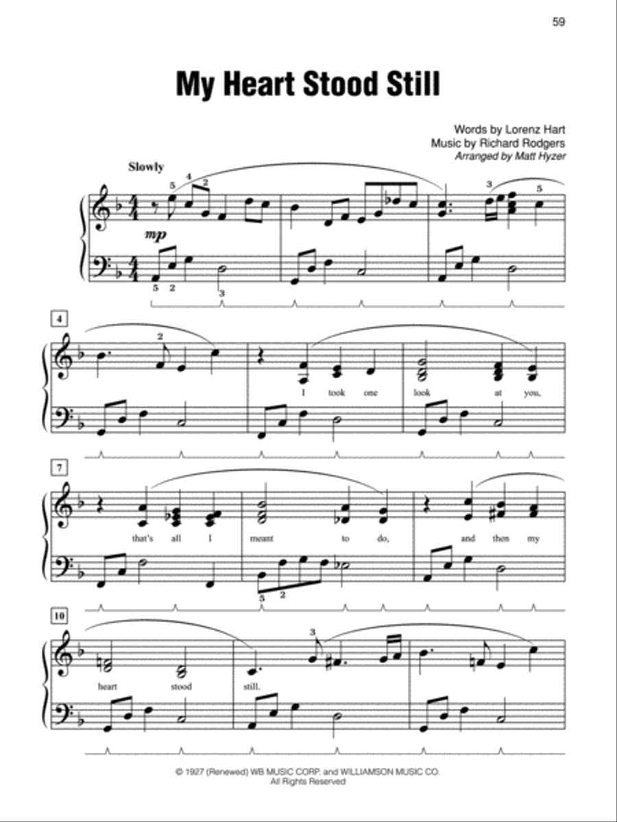 Simply Rodgers and Hart Easy Piano scores gallery preview page 4