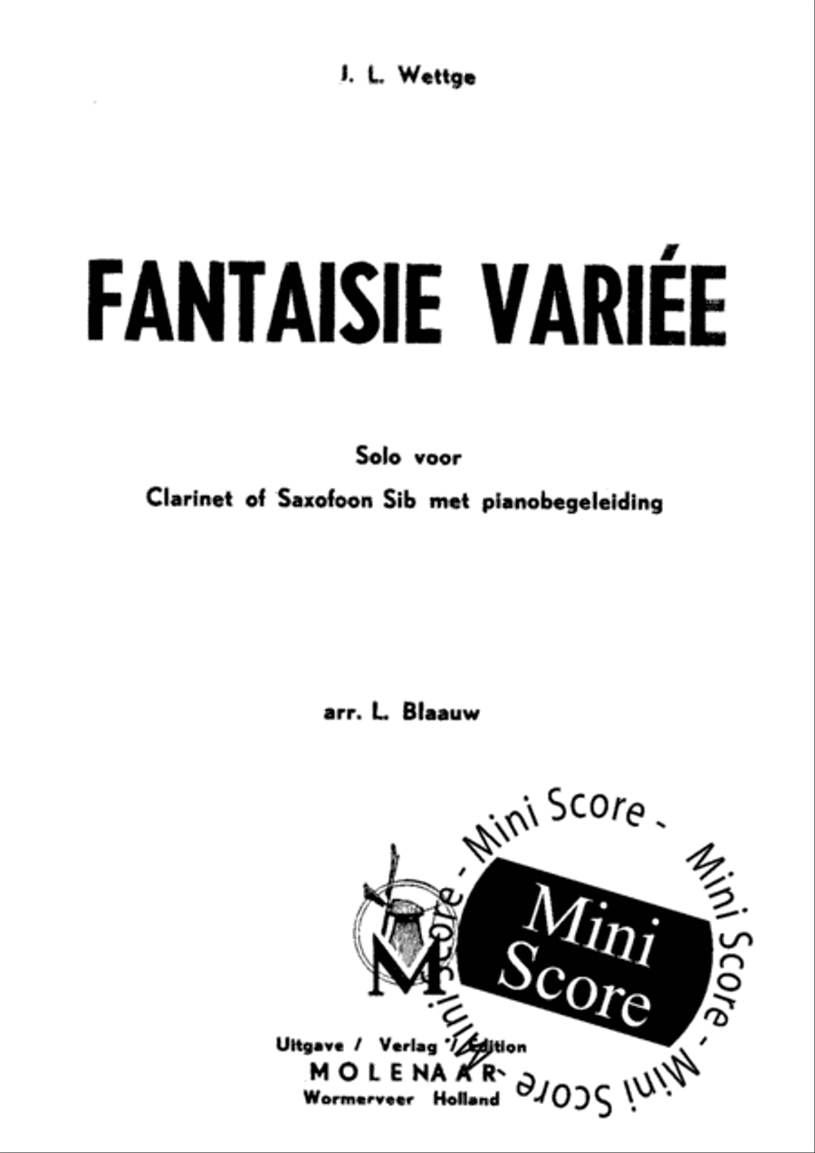 Fantaisie Variee Clarinet scores gallery preview page 3