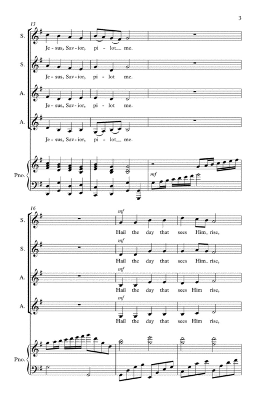Welsh Hymn Medley Welsh Hymn Medley SSAA scores gallery preview page 4