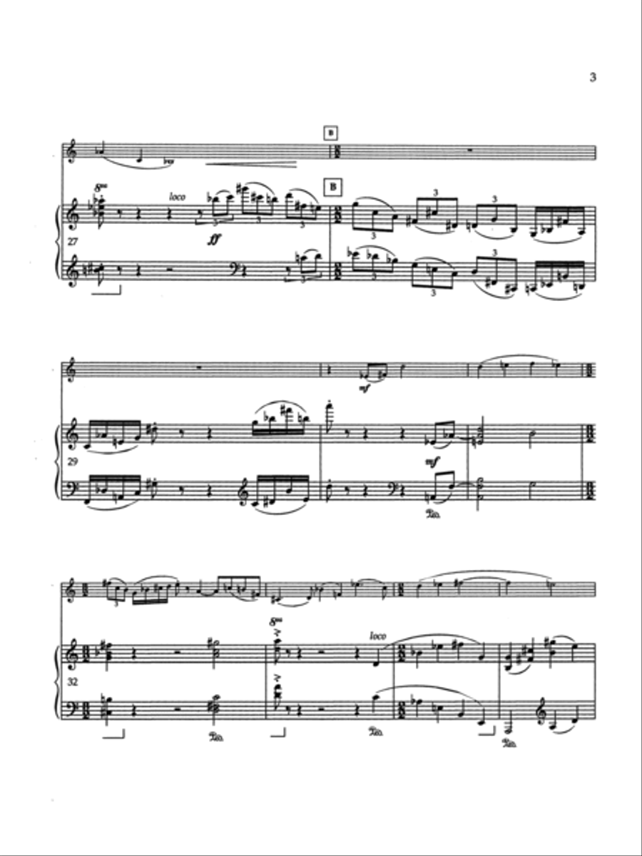 Sonata for Trumpet and Piano Trumpet Solo scores gallery preview page 5