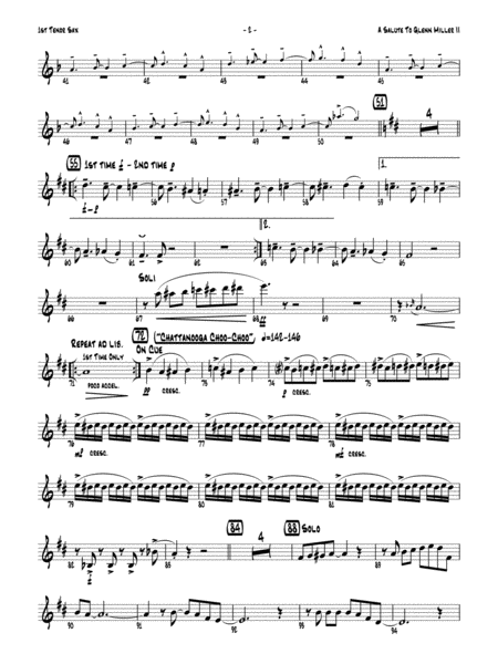 A Salute to Glenn Miller II: B-flat Tenor Saxophone