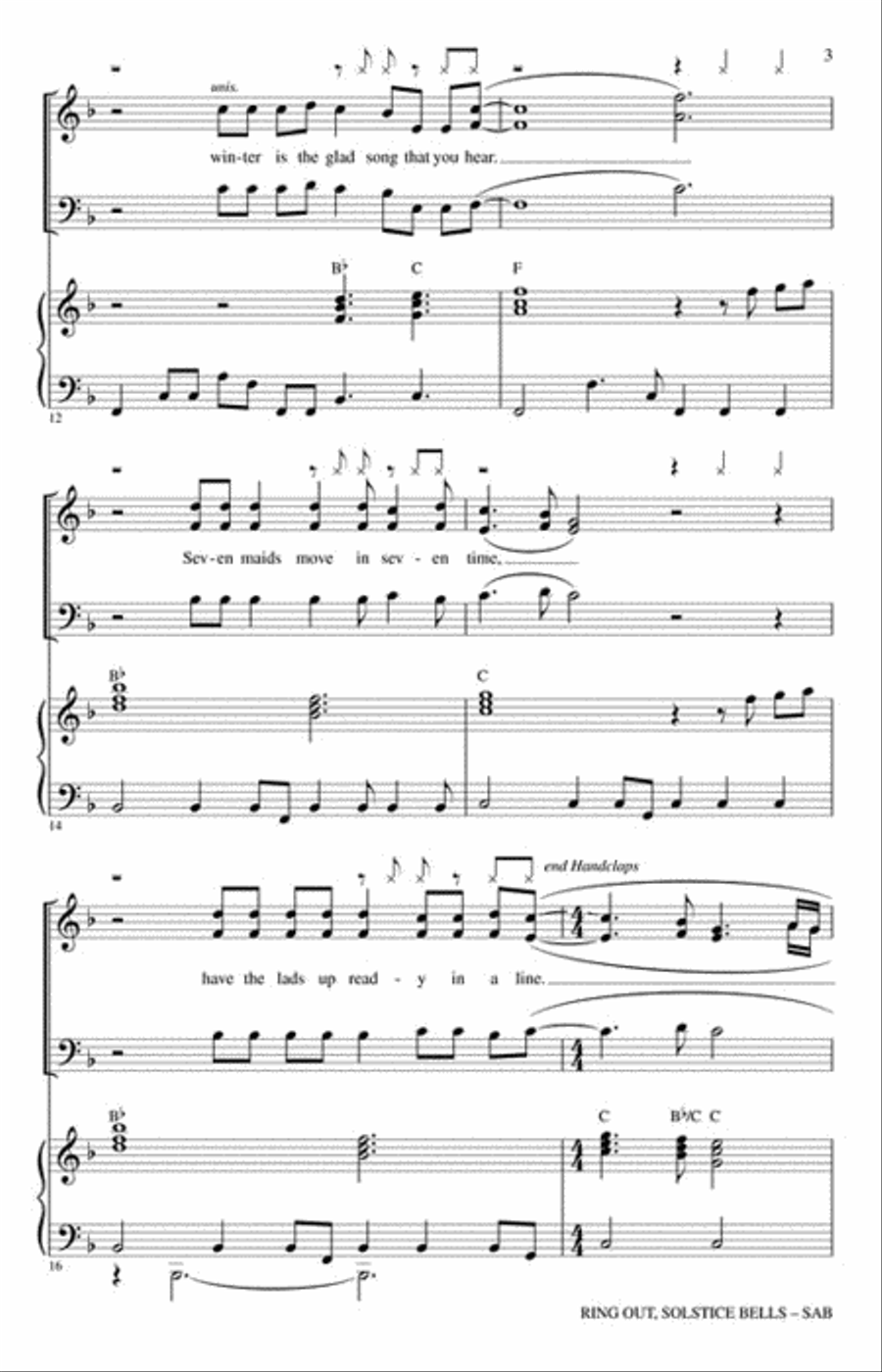 Ring Out, Solstice Bells 3-Part scores gallery preview page 3