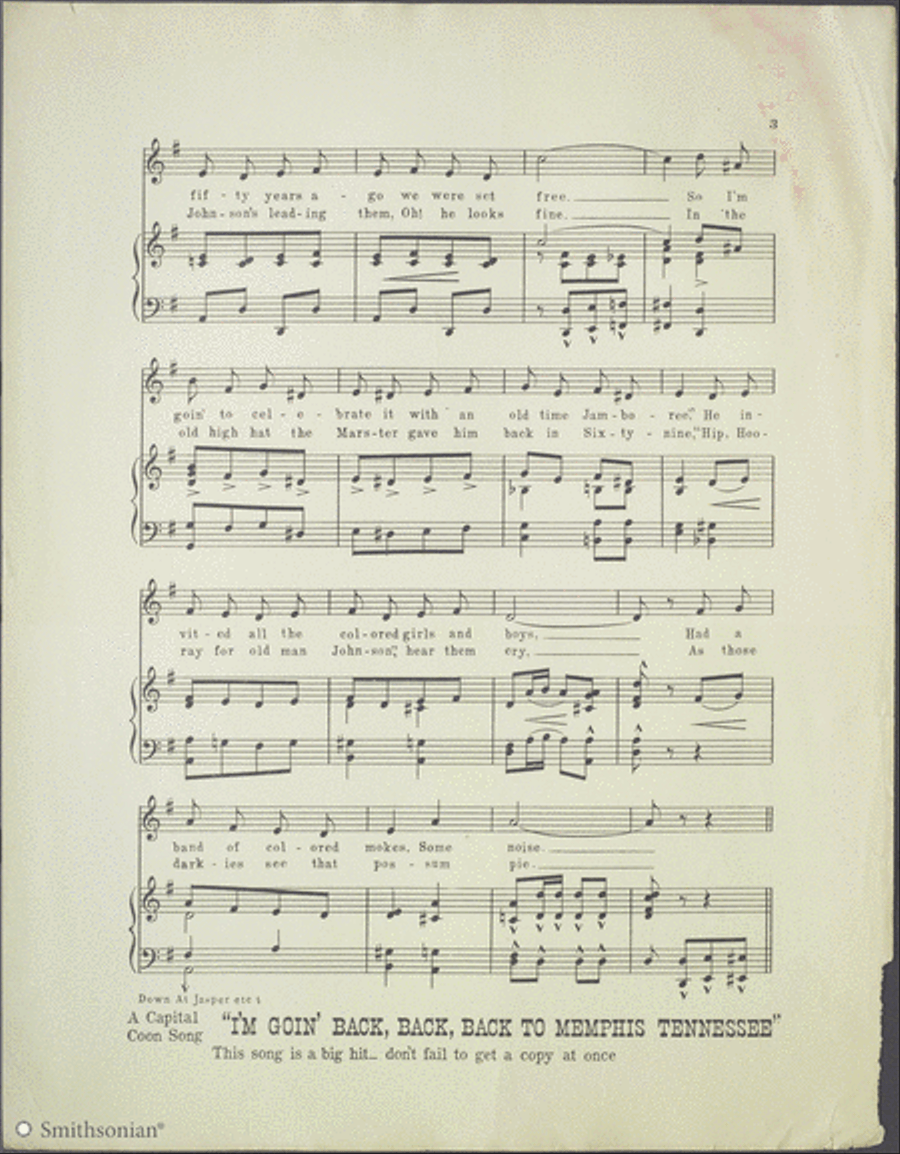 Down at Jasper Johnson's Jamboree Piano, Vocal scores gallery preview page 3