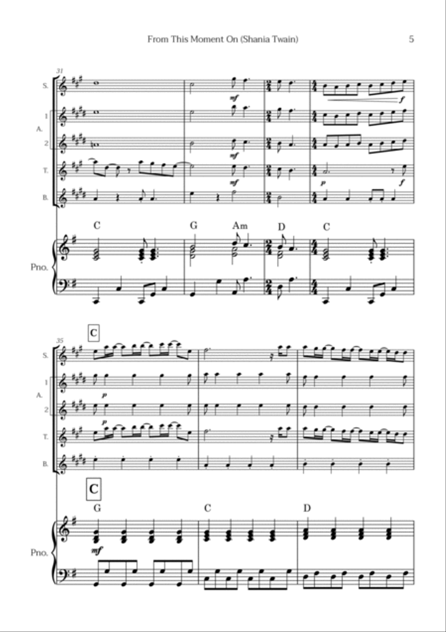 From This Moment On Tenor Saxophone scores gallery preview page 5