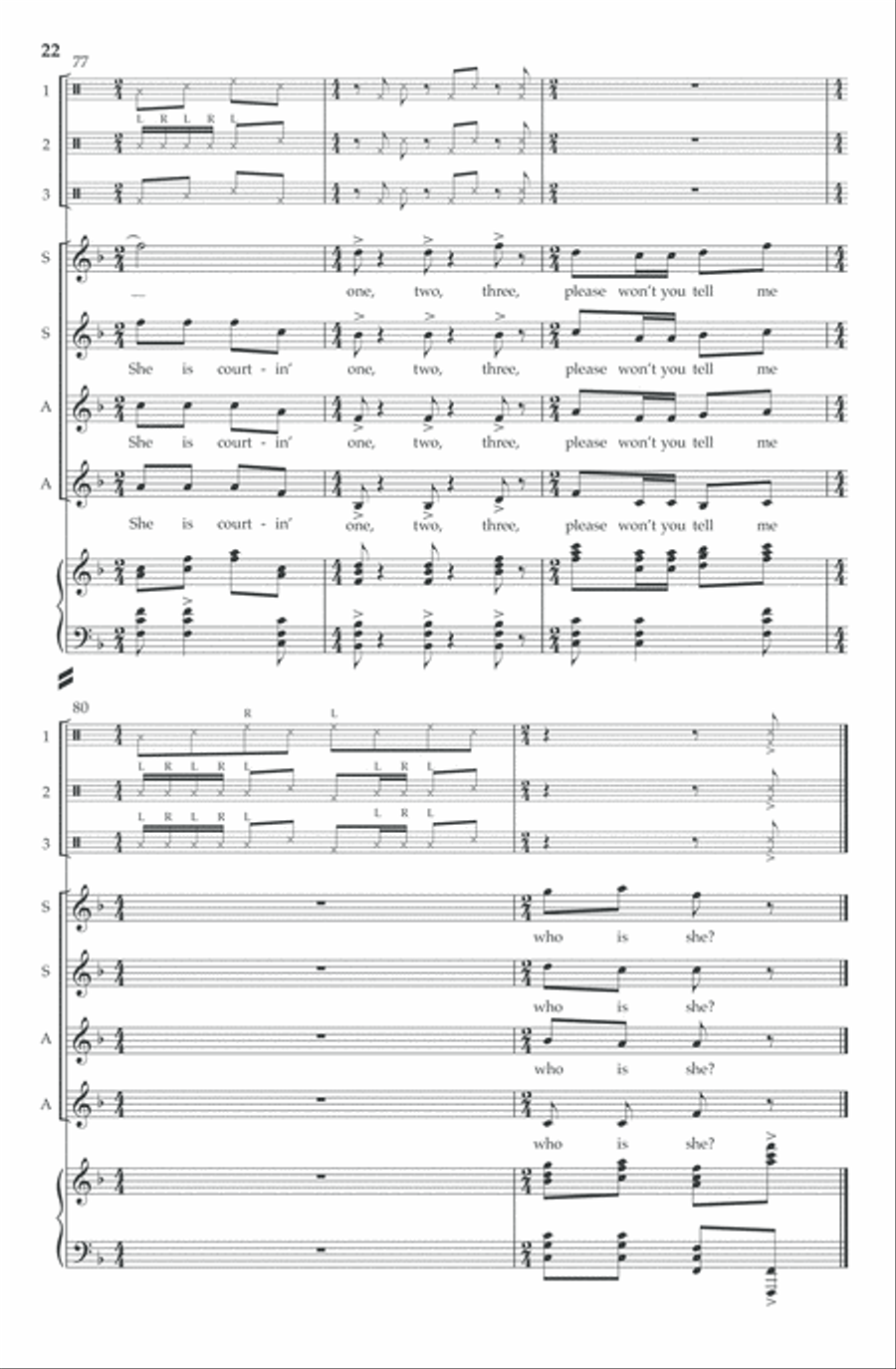 I'll Tell My Ma (SSAA) SSAA scores gallery preview page 23