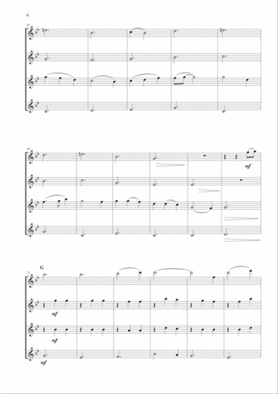 How To Train Your Dragon Woodwind Quartet scores gallery preview page 6