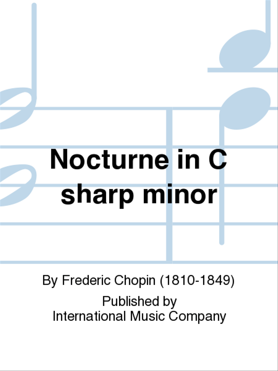 Nocturne In C Sharp Minor Piano Accompaniment scores gallery preview page 1