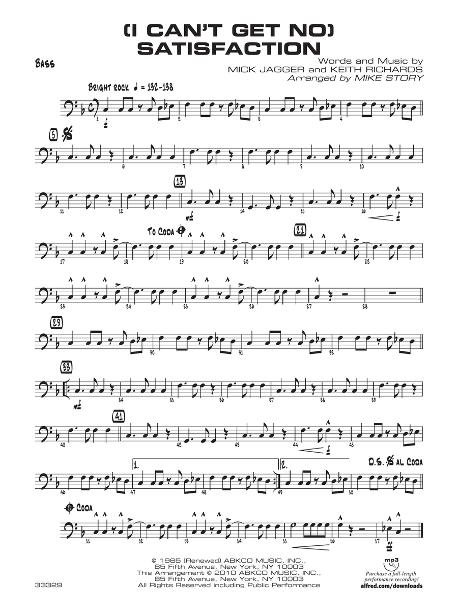 (I Can't Get No) Satisfaction: String Bass