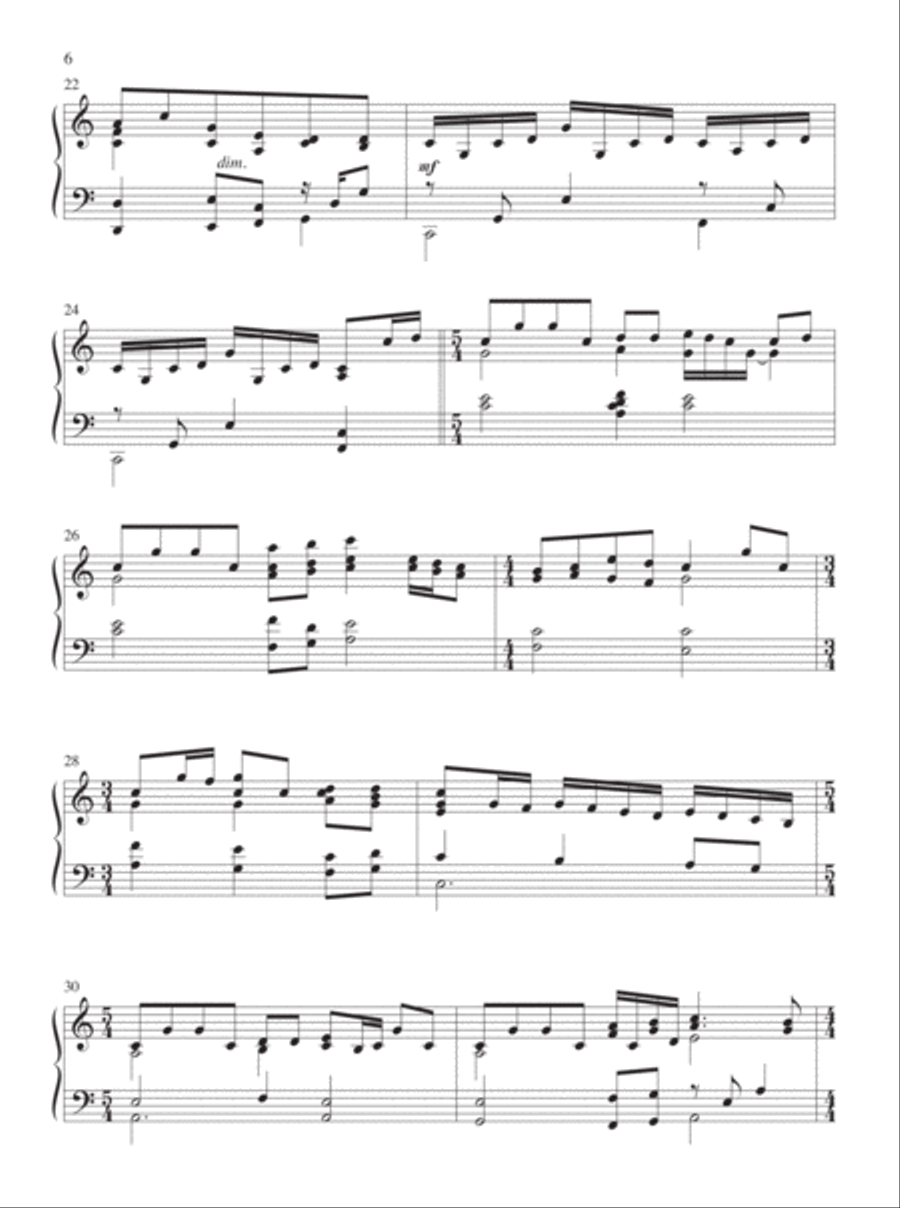 Fill the Earth with Songs Piano Solo scores gallery preview page 4