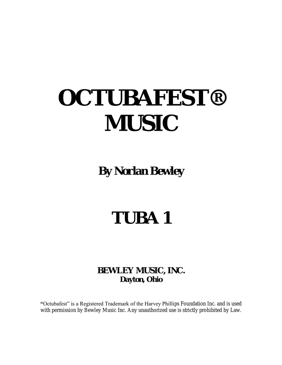 Octubafest Tuba 1 Bass Clef Part Book - Tuba/Euphonium Quartet image number null