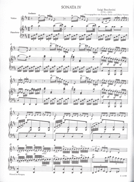 6 sonate per violino e pianoforte