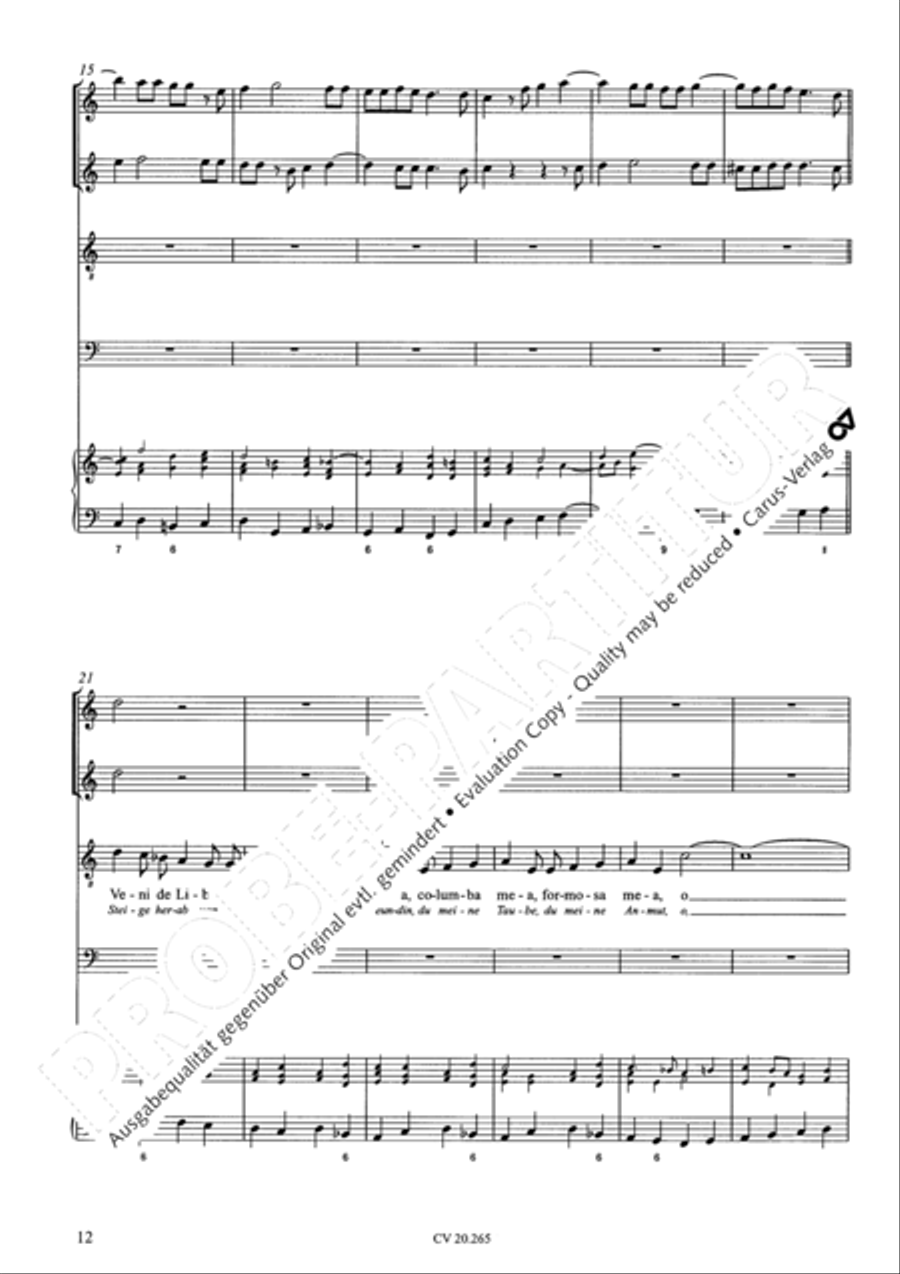 O quam tu pulchra es; Veni de Libano Score scores gallery preview page 13