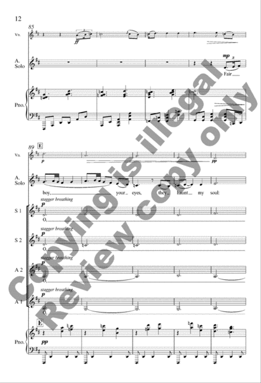 O Pulse of My Heart (A Chuisle Mo Chroí) SSAA scores gallery preview page 12