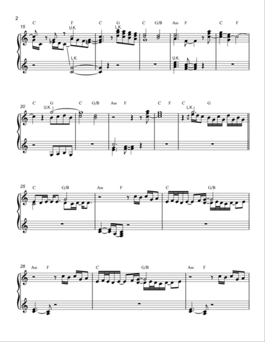No Woman No Cry Organ Solo scores gallery preview page 2