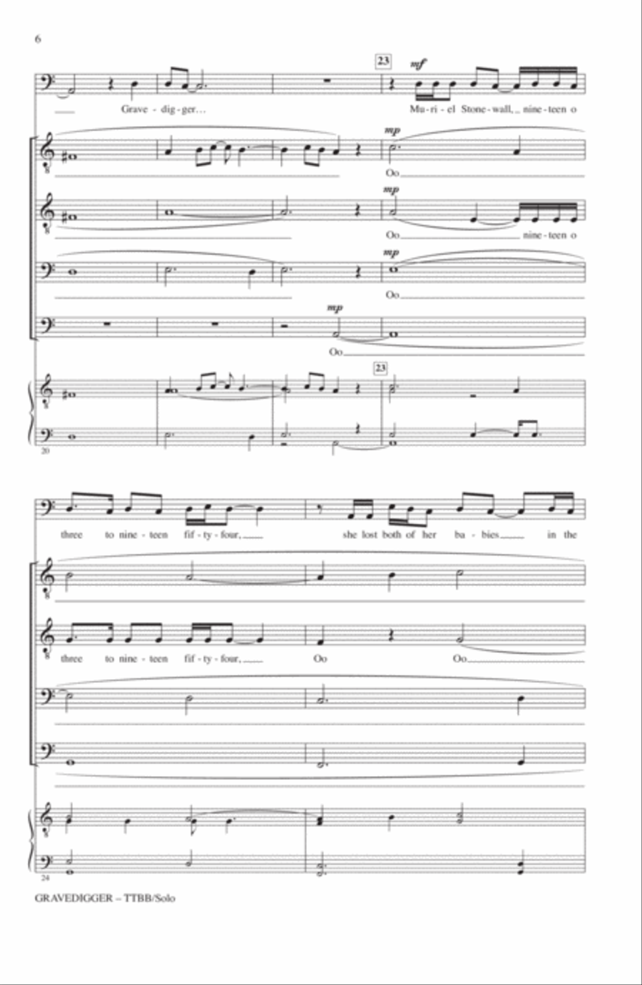 Gravedigger Gravedigger A Cappella scores gallery preview page 4