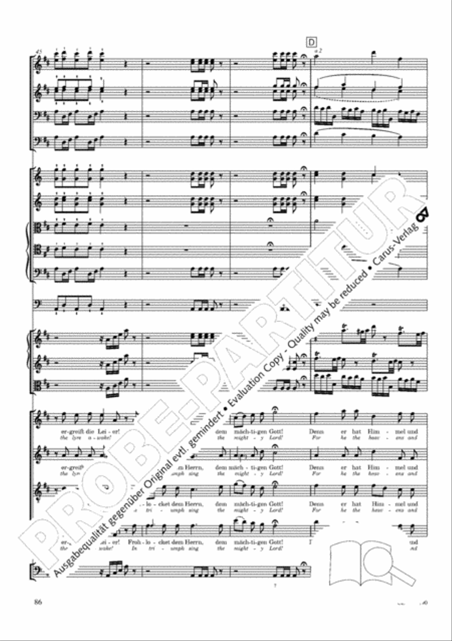 The Creation (Die Schopfung) 4-Part scores gallery preview page 106
