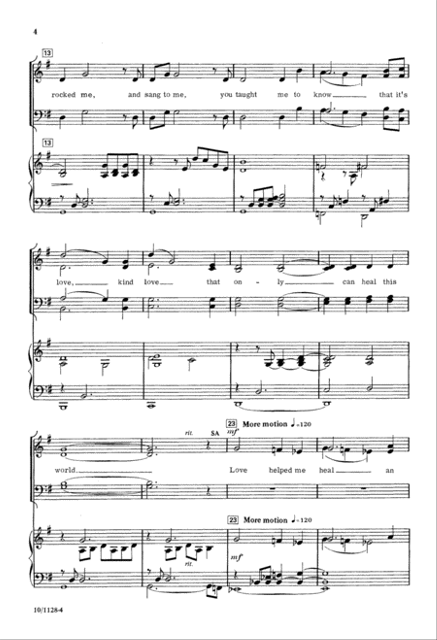 Mothers Love A Mothers Love A 4-Part scores gallery preview page 4