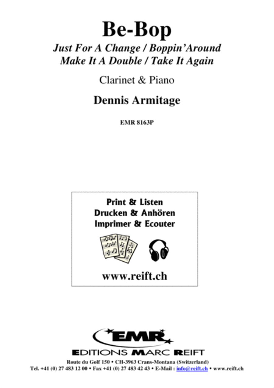 Be-Bop Clarinet Solo scores gallery preview page 2