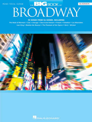 Book cover for The Big Book of Broadway – 5th Edition