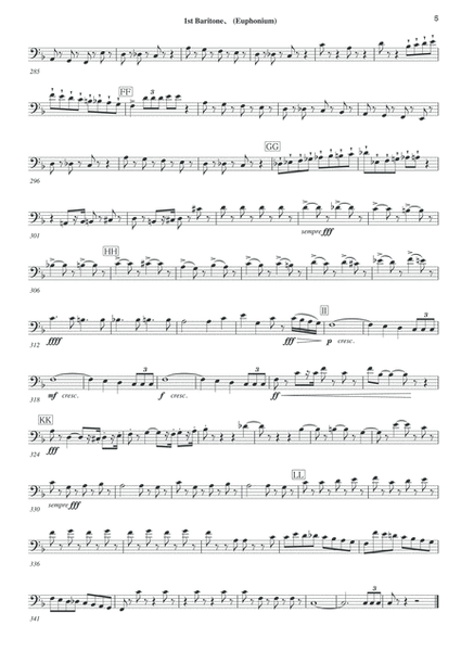 Symphony No.6 Pathetique Movement III [Parts] 1st,2nd Baritone(Euphonium)