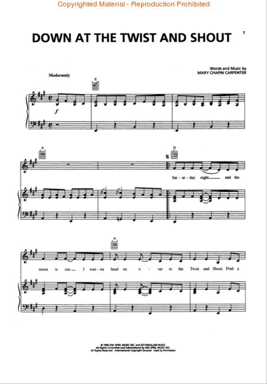 The Mary Chapin Carpenter Collection Piano, Vocal, Guitar scores gallery preview page 3