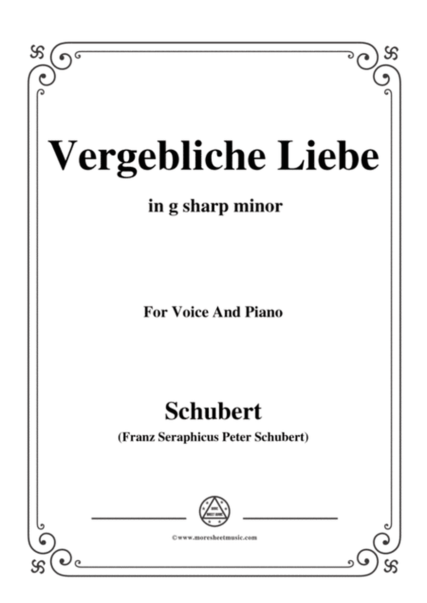 Schubert-Vergebliche Liebe,Op.173 No.3,in g sharp minor,for Voice&Piano image number null