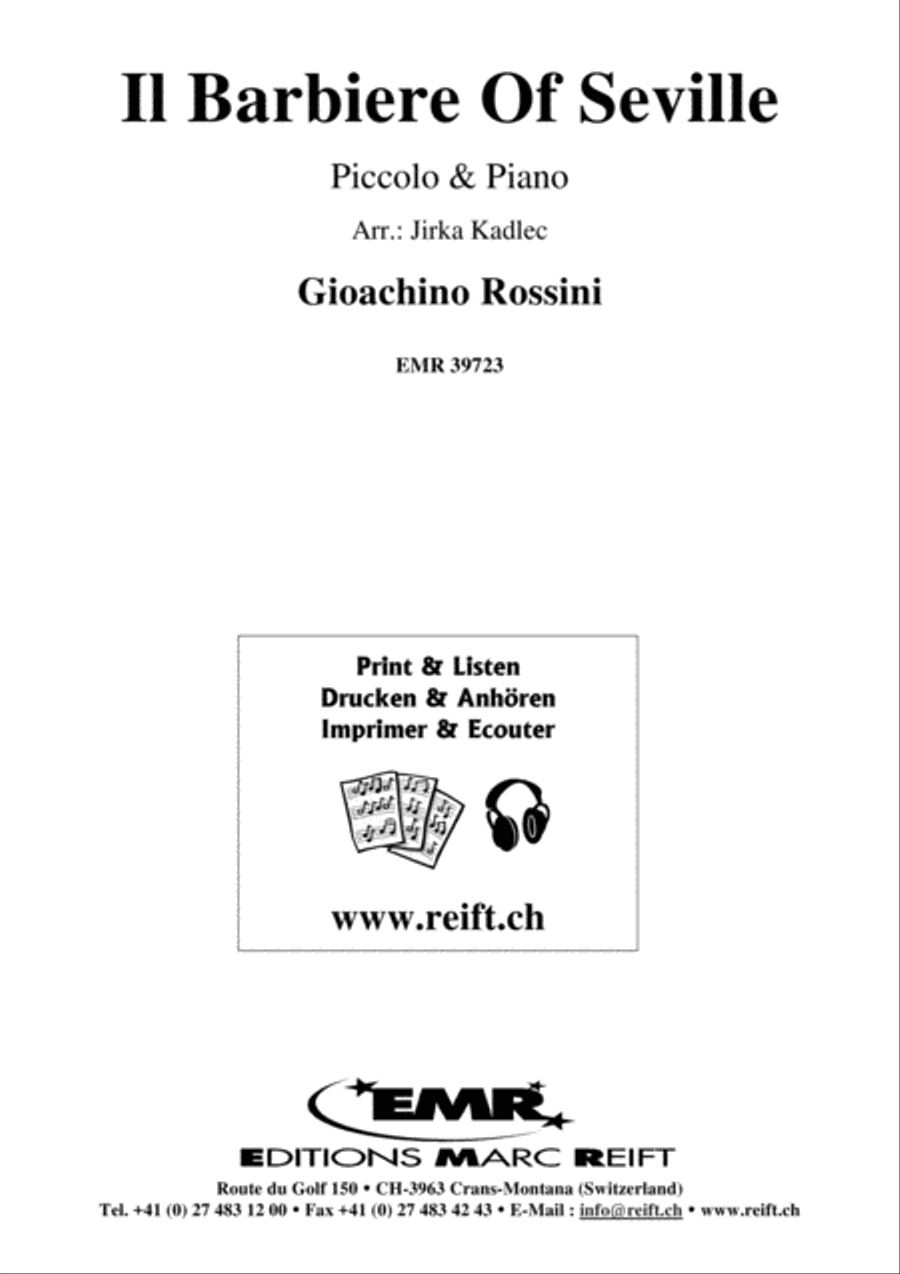 Il Barbiere Of Seville Piccolo scores gallery preview page 1