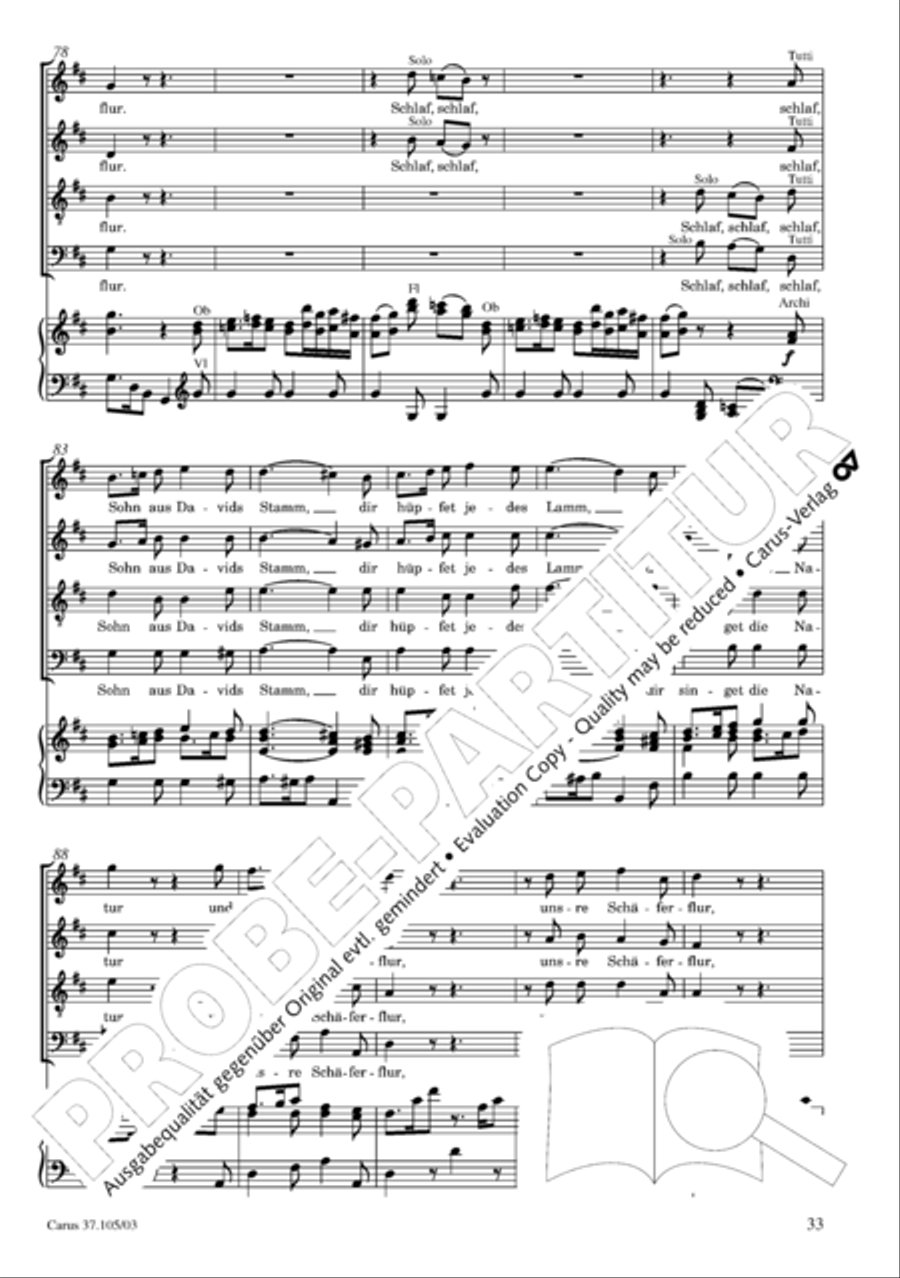 Die Freude der Hirten uber die Geburt Jesu 4-Part scores gallery preview page 34