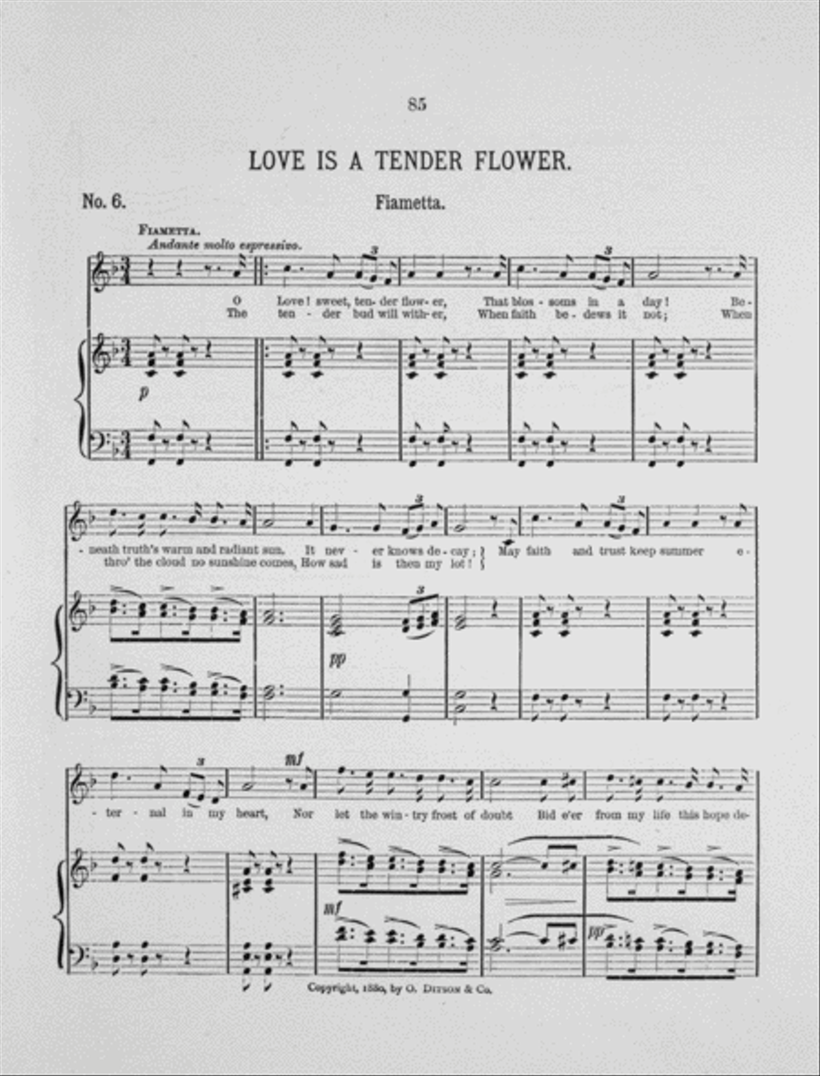 Love is a Tender Flower Voice scores gallery preview page 2