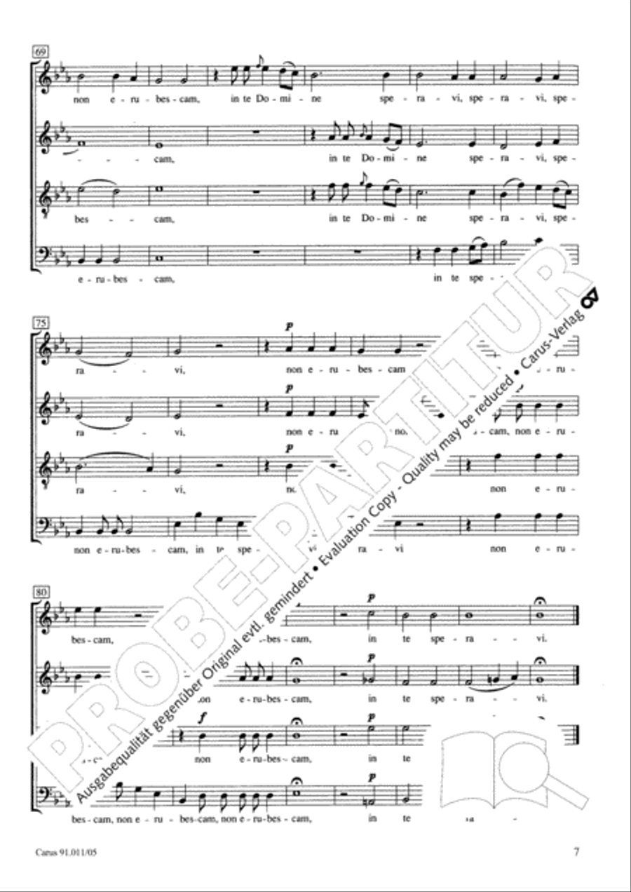 Two Motets (Zwei Motetten) Choir scores gallery preview page 8
