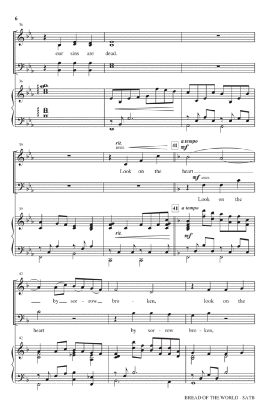Bread Of The World Bread Of The World 4-Part scores gallery preview page 5