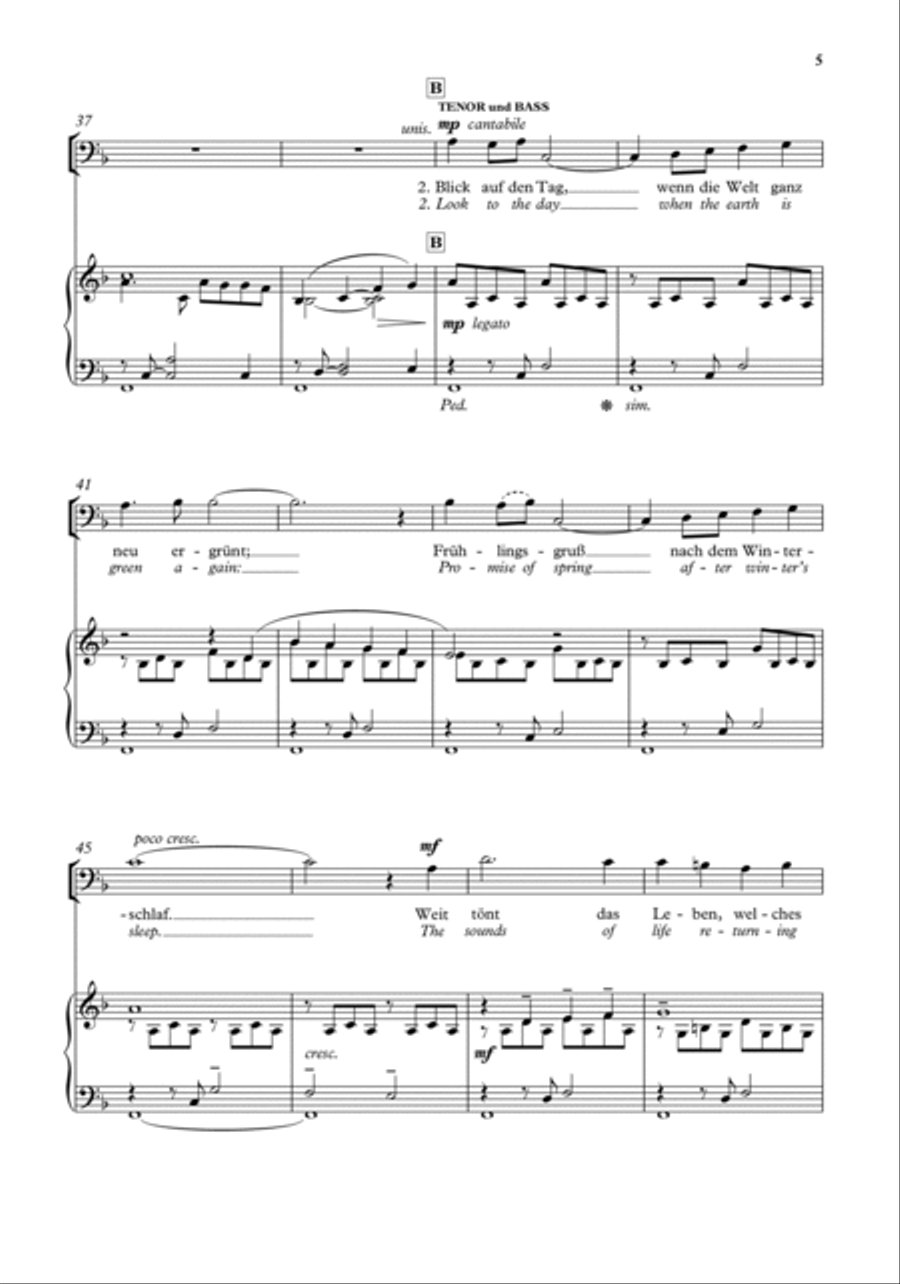 Blick auf den Tag (Look to the day) 4-Part scores gallery preview page 3