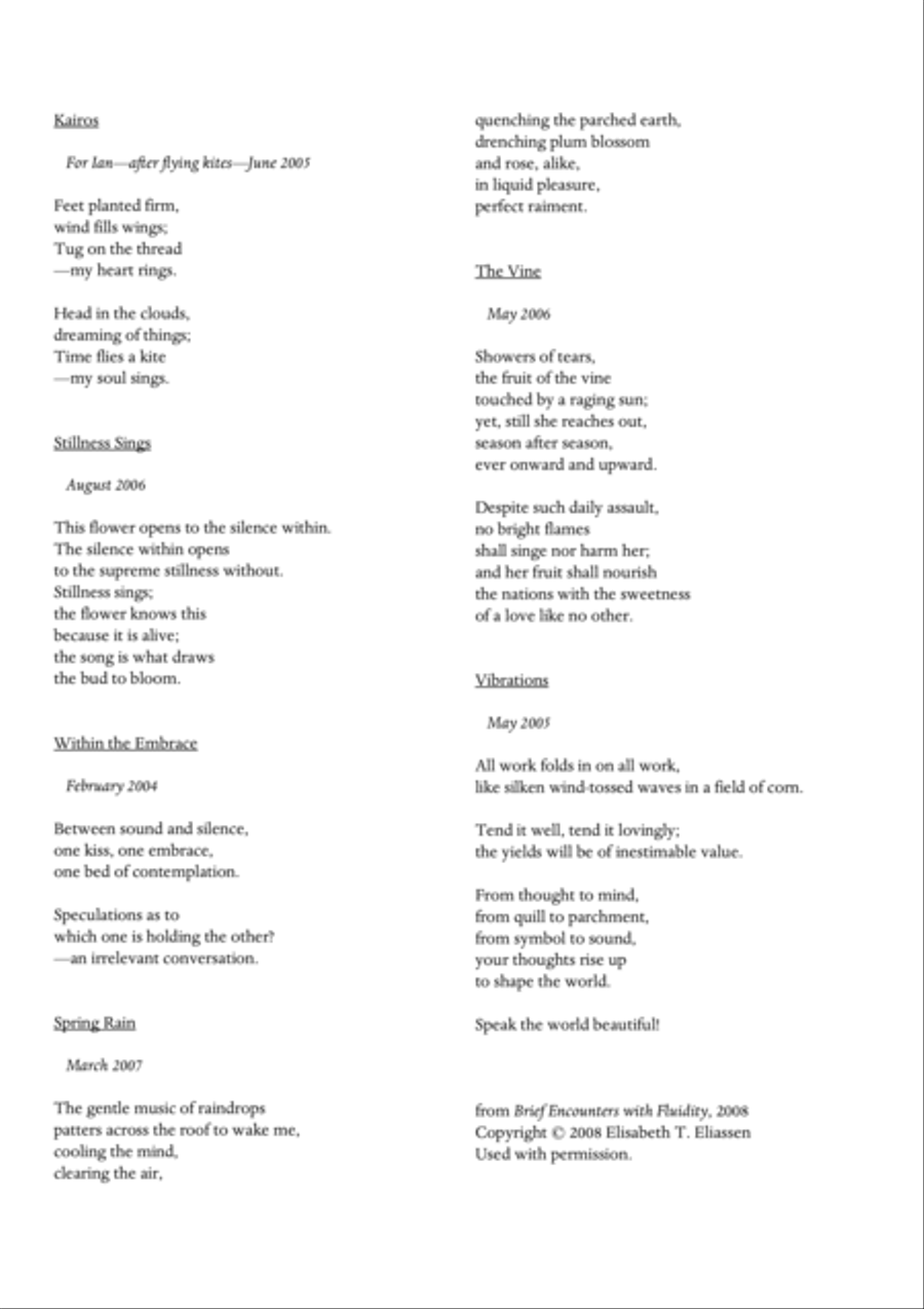 Carson Cooman - Brief Vibrations (2010), song cycle for solo voice Voice Solo scores gallery preview page 2