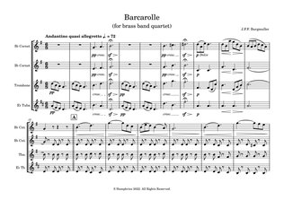 Barcarolle (for brass band quartet)
