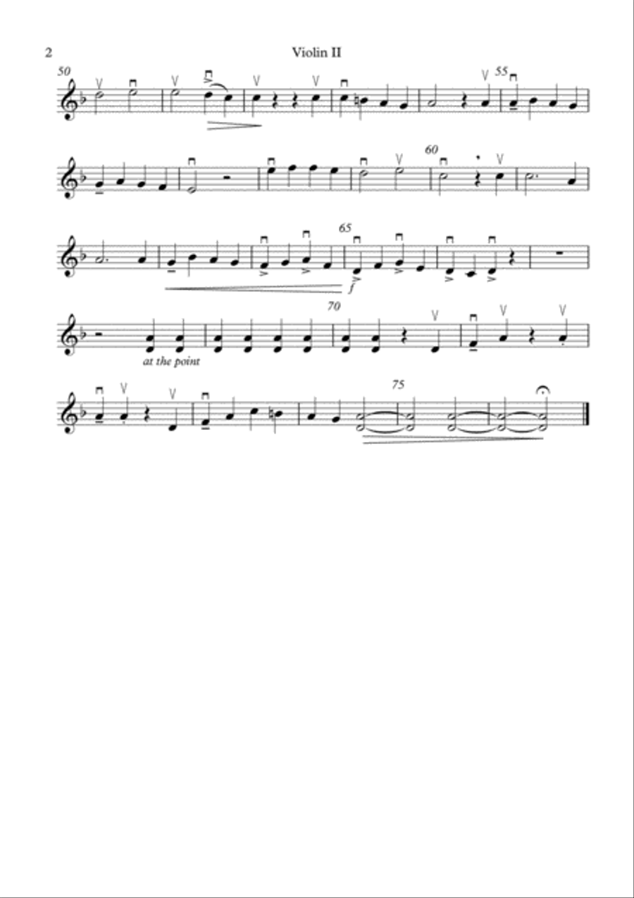O COME EMMANUEL FOR THREE VIOLINS AND CELLO String Quartet scores gallery preview page 6