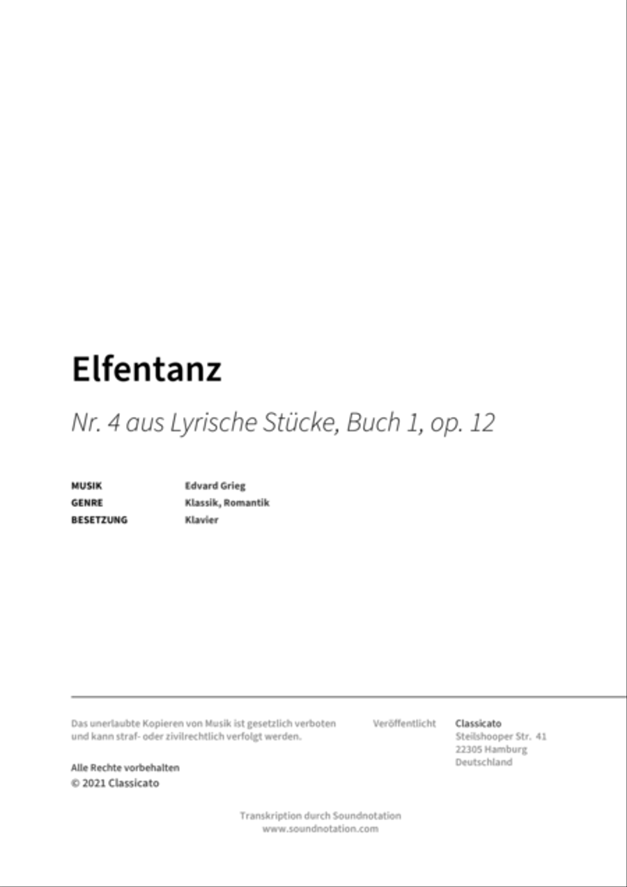 Elfentanz Piano scores gallery preview page 2