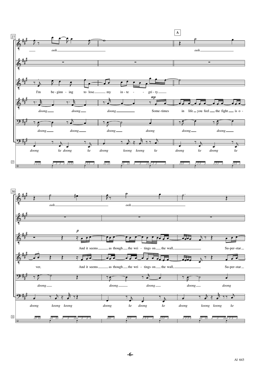 Rise And Fall Rise And Fall A Cappella scores gallery preview page 6