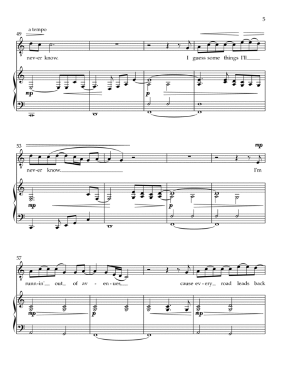 Some Things I'll Never Know Voice scores gallery preview page 5