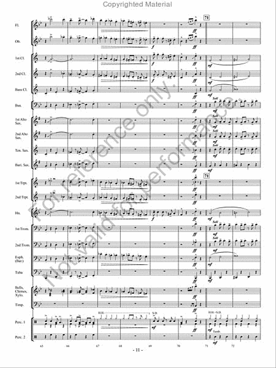 Curtain Call Curtain Call Concert Band scores gallery preview page 10
