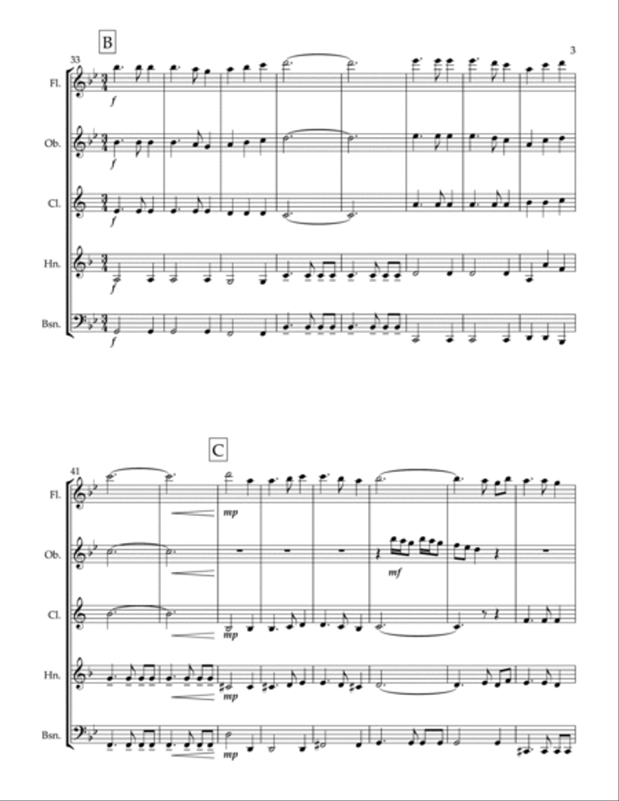The Book Of Boba Fett Main Title Theme Woodwind Quintet scores gallery preview page 3