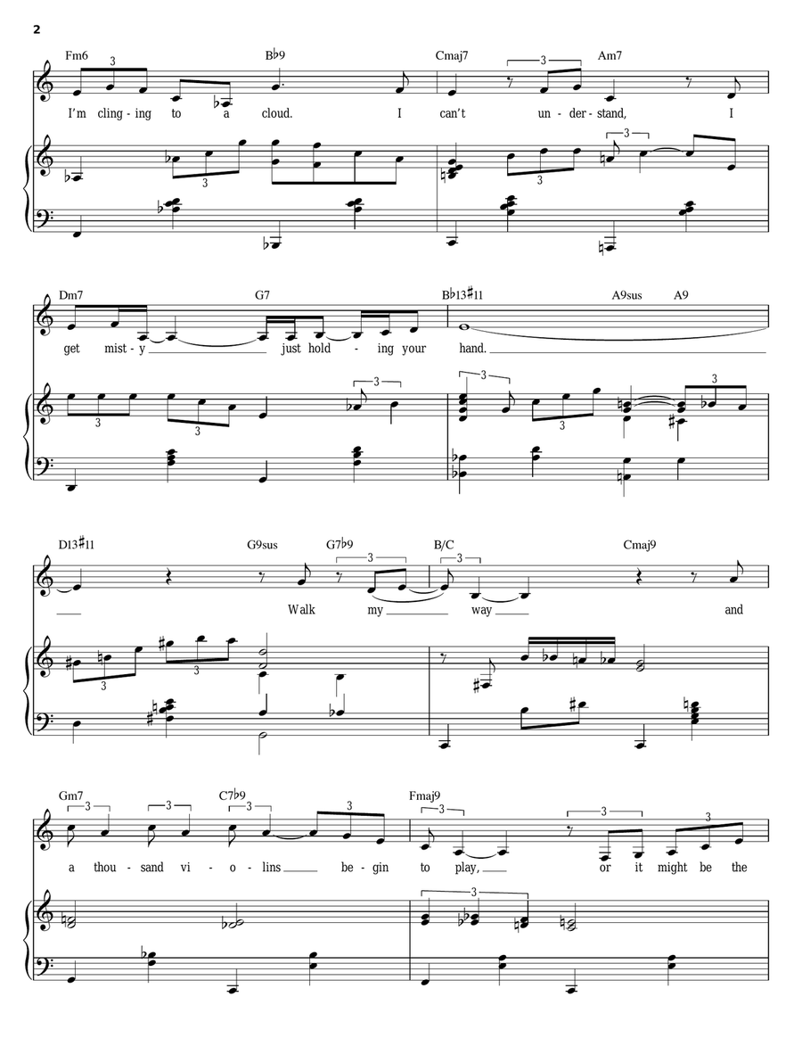 Misty Piano, Vocal scores gallery preview page 2