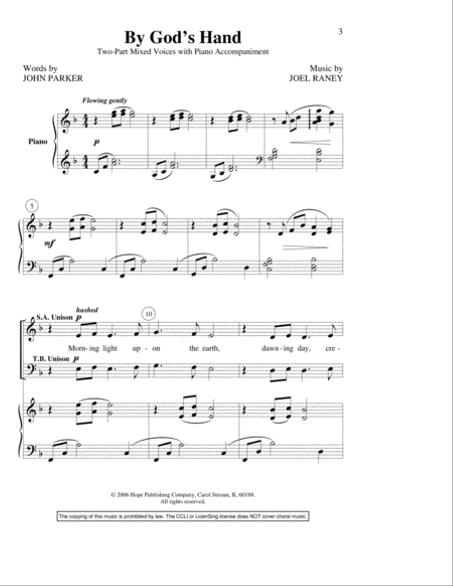 By God's Hand 2-Part scores gallery preview page 2