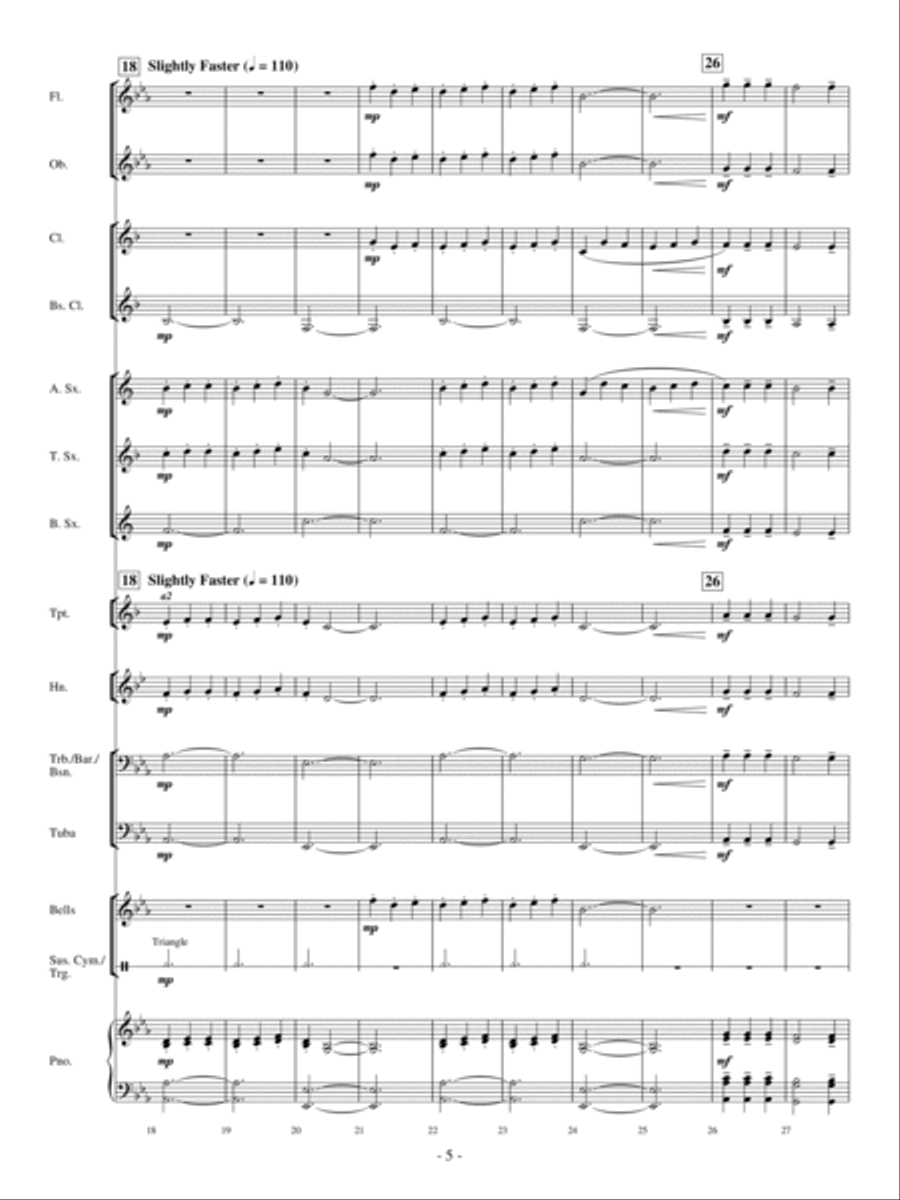 Gentle River Concert Band scores gallery preview page 4