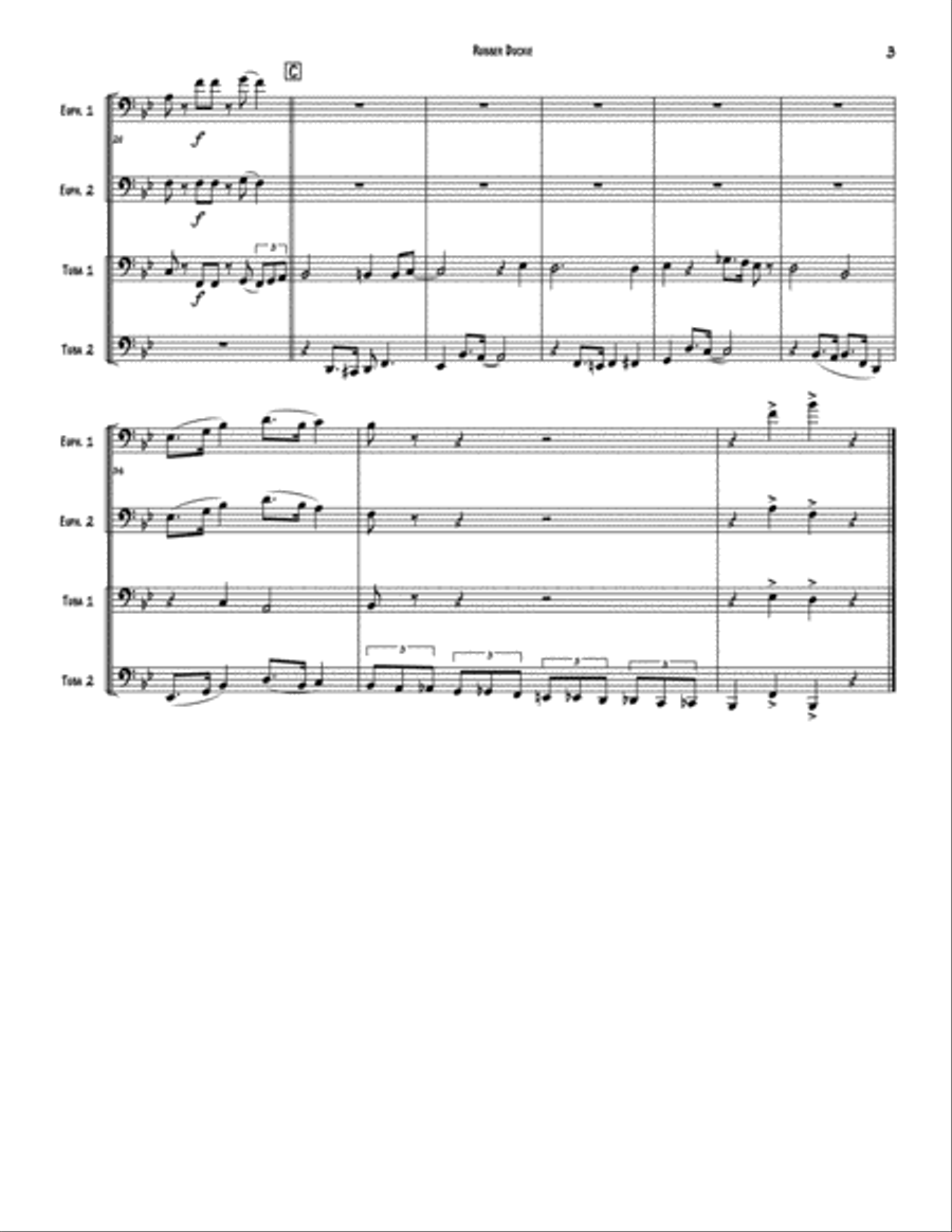Rubber Duckie Brass Ensemble scores gallery preview page 3