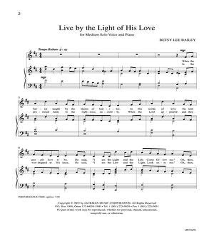 Praiseworthy Singer - Vol. 15 (Live By The Light of His Love) Choir scores gallery preview page 2
