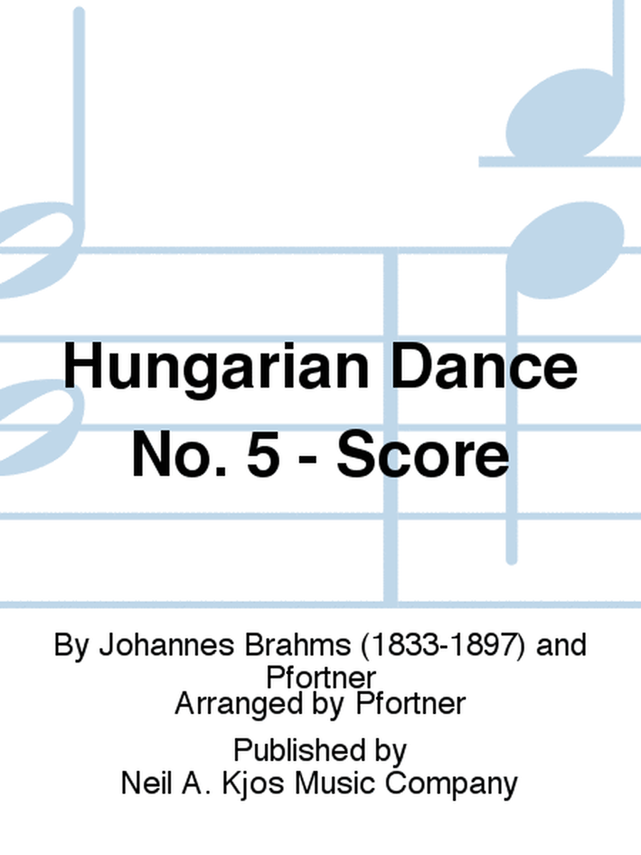 Hungarian Dance No. 5 - Score