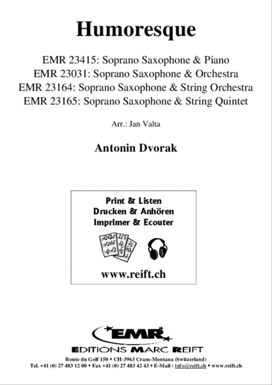 Humoresque Soprano Saxophone scores gallery preview page 2